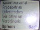 probetrieb unterbrochen